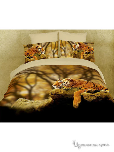 Комплект постельного белья, 2-спальный Famille, цвет мультиколор