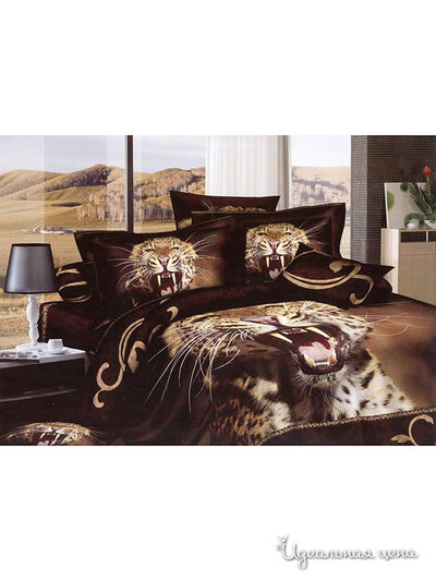 Комплект постельного белья, Евро Famille, цвет мультиколор