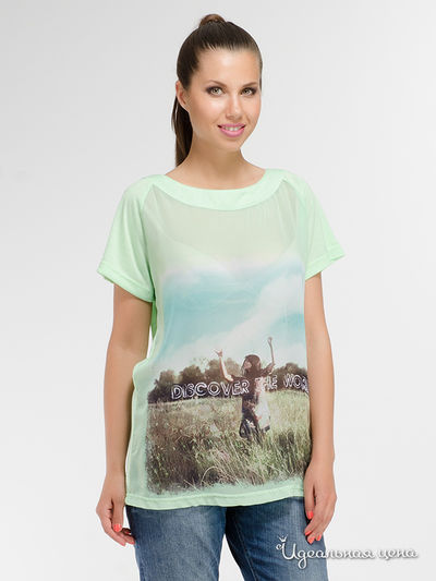 Блуза Emoi en Plus, цвет зеленая