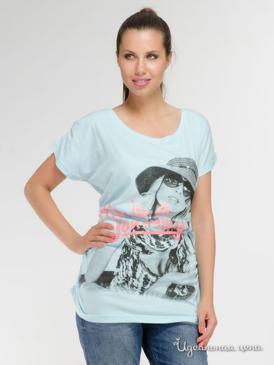 Футболка Emoi en Plus, цвет голубой