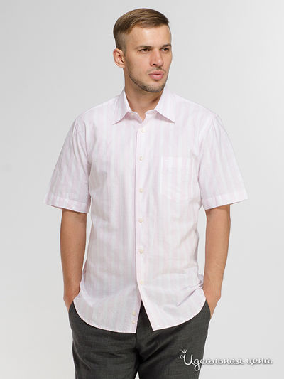 Рубашка Cleon, цвет розовая, белая