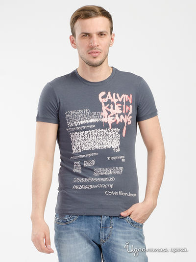 Футболка Calvin Klein Jeans, цвет серый