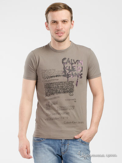 Футболка Calvin Klein Jeans, цвет хаки