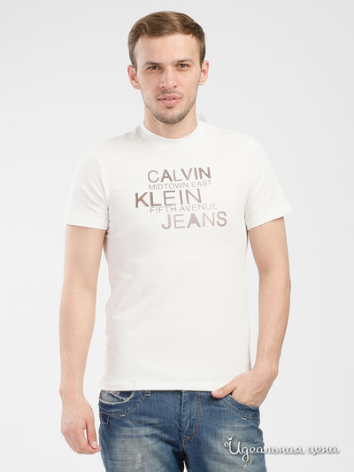 Футболка Calvin Klein Jeans, цвет молочный