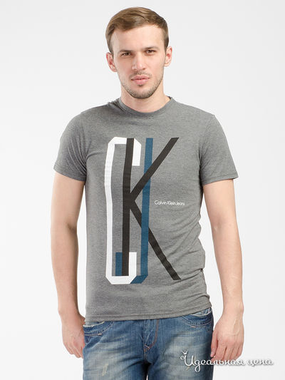 Футболка Calvin Klein Jeans, цвет серый