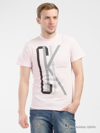 Футболка Calvin Klein Jeans, цвет розовый