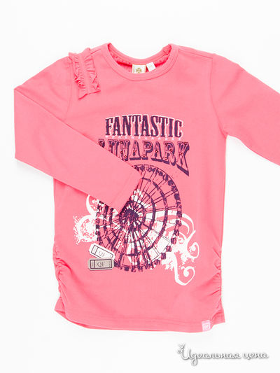 Лонгслив Quadri Foglio, цвет темно-розовый