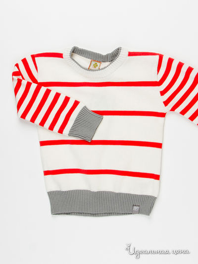 Свитер Quadri Foglio, цвет белый/краный