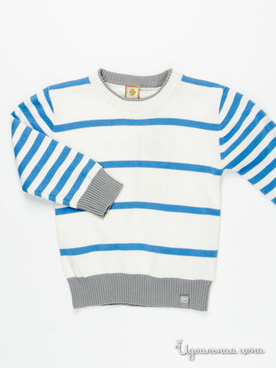 Свитер Quadri Foglio, цвет белый/синий