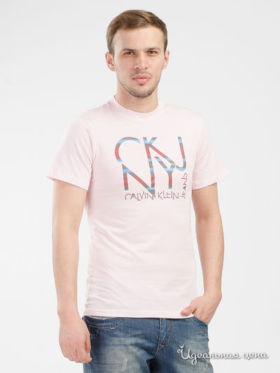 Футболка Calvin Klein Jeans, цвет розовый
