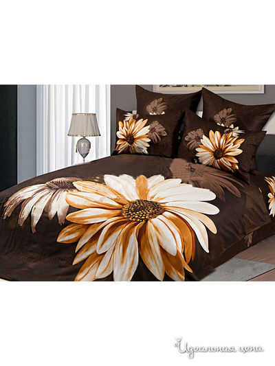 Комплект постельного белья евро Goldtex, цвет мультиколор