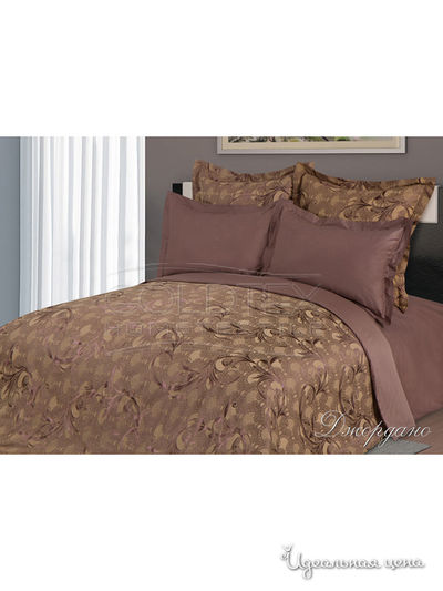Комплект постельного белья 2-х спальный Goldtex, цвет коричневый