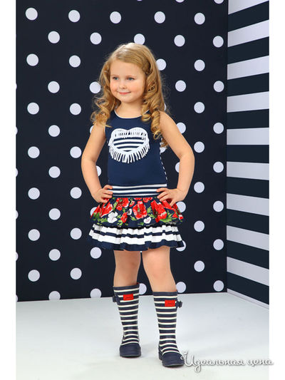 Блуза Маленькая Леди, цвет синий