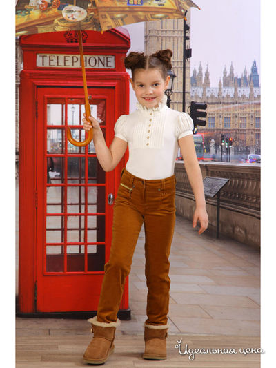 Брюки Маленькая Леди, цвет оранжевый