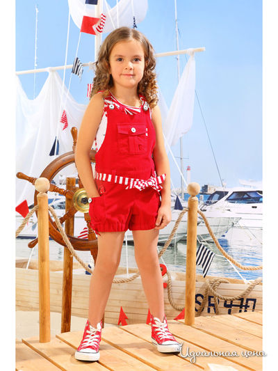 Полукомбинезон Маленькая Леди, цвет красный