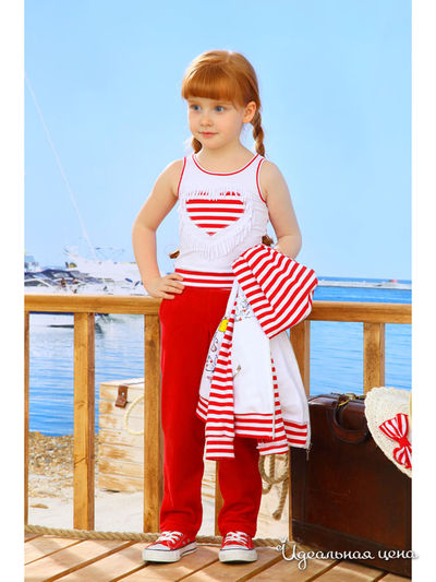 Брюки Маленькая Леди, цвет красный