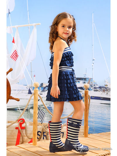 Сарафан Маленькая Леди, цвет синий