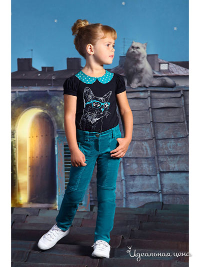 Брюки Маленькая Леди, цвет бирюзовый