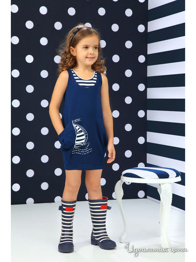 Платье Маленькая Леди, цвет синий