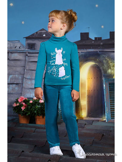 Блуза Маленькая Леди, цвет бирюзовый