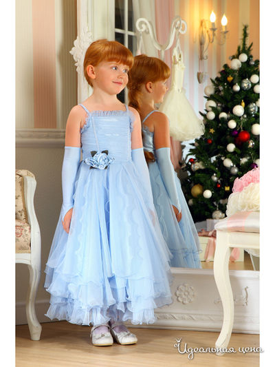 Платье Маленькая Леди, цвет голубой