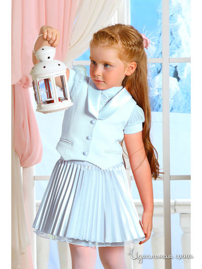 Жилет Маленькая Леди, цвет голубой