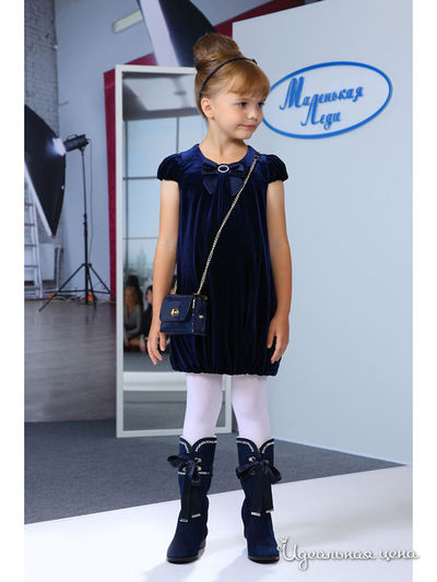 Платье Маленькая Леди, цвет синий