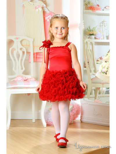 Платье Маленькая Леди, цвет красный