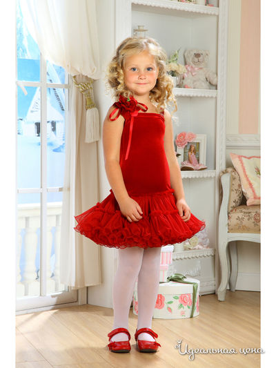 Платье Маленькая Леди, цвет красный