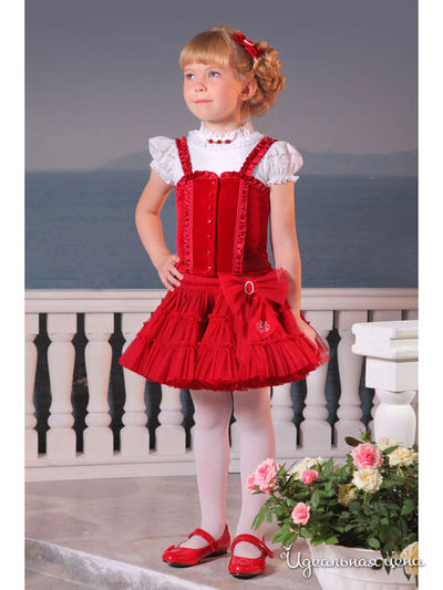 Жилет Маленькая Леди, цвет красный