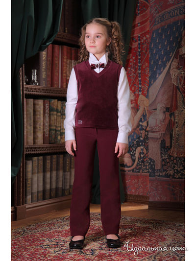 Брюки Маленькая Леди, цвет бордовый