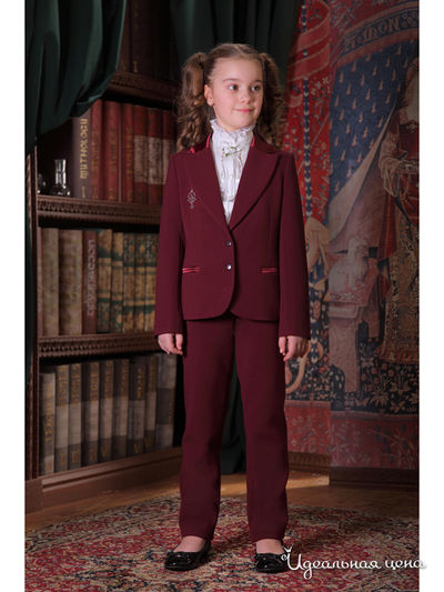 Брюки Маленькая Леди, цвет бордовый