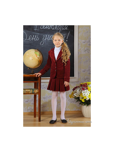 Жакет Маленькая Леди, цвет бордовый