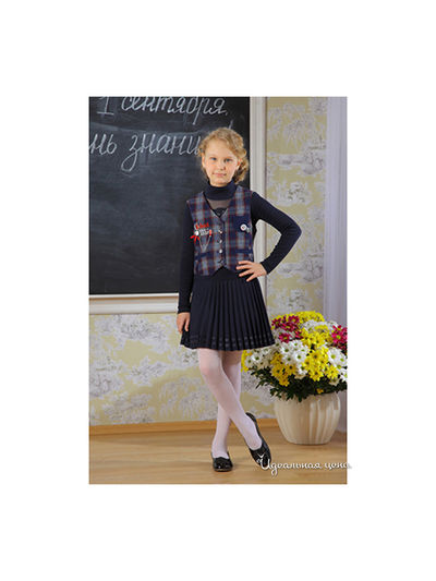 Жилет Маленькая Леди, цвет синий