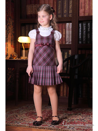 Сарафан Маленькая Леди, цвет бордовый