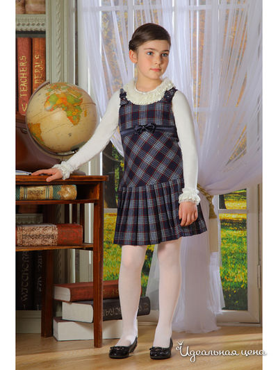 Сарафан Маленькая Леди, цвет синий