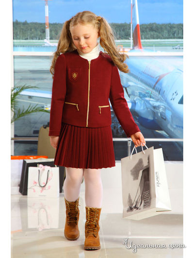 Жакет Маленькая Леди, цвет бордовый