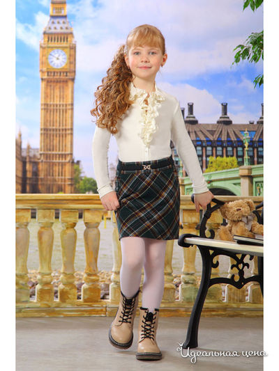 Блуза Маленькая Леди, цвет молочный