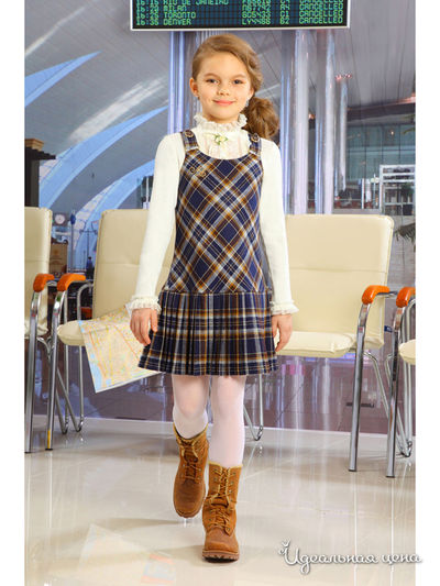 Сарафан Маленькая Леди, цвет синий