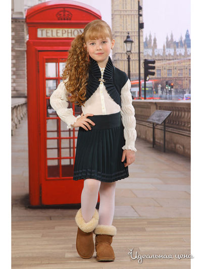 Жилет Маленькая Леди, цвет зеленый