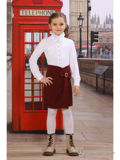 Юбка Маленькая Леди, цвет бордовый