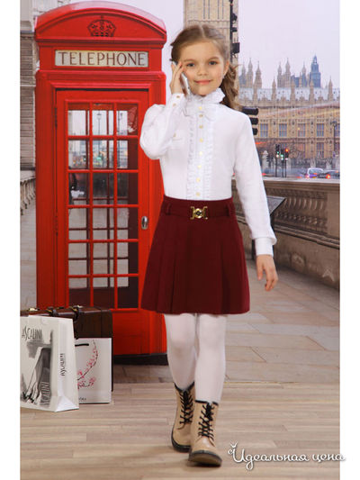 Юбка Маленькая Леди, цвет бордовая