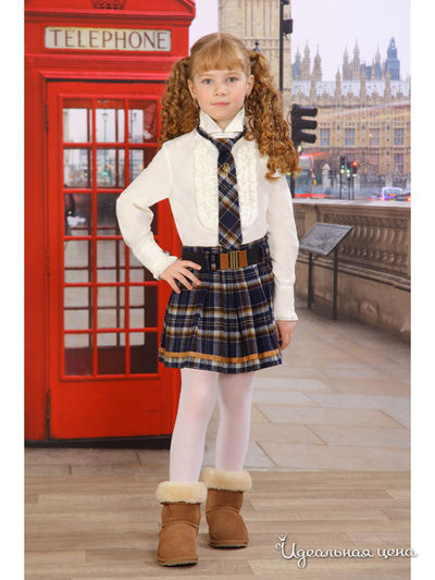 Блуза Маленькая Леди, цвет молочный