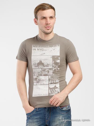 Футболка Calvin Klein Jeans, цвет хаки
