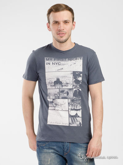 Футболка Calvin Klein Jeans, цвет серый