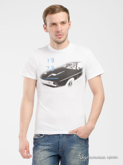 Футболка Calvin Klein Jeans, цвет белый