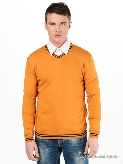 Джемпер Woollen Art, цвет оранжевый, синий