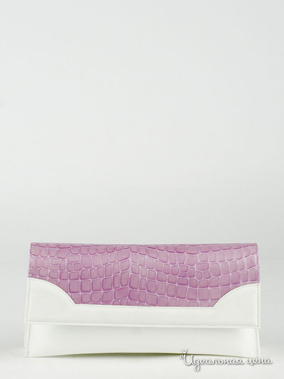 Клатч Di Gregorio, цвет белый,сиреневый