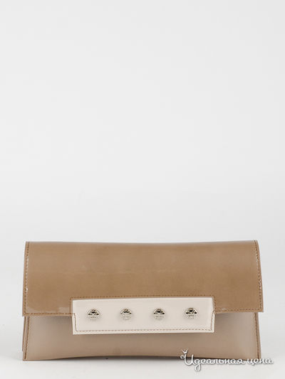 Клатч Di Gregorio, цвет бежевый