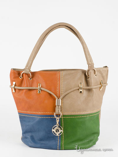 Сумка женская Blu Style,цвет Бежевый,зеленый,синий Blu Style, цвет Бежевый,зеленый,синий